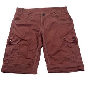 Kuhl Splash Women's Cargo Shorts Clay Red Hiking Outdoor Active Size 4
